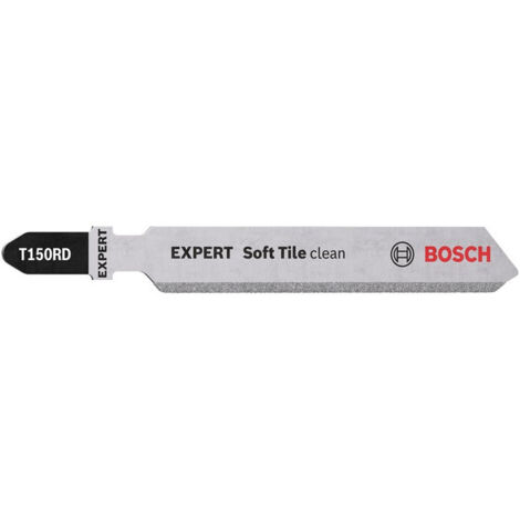Lame de scie sauteuse Expert Soft Tile Clean T 150 RD Lg total.83mm 3 unités BOSCH