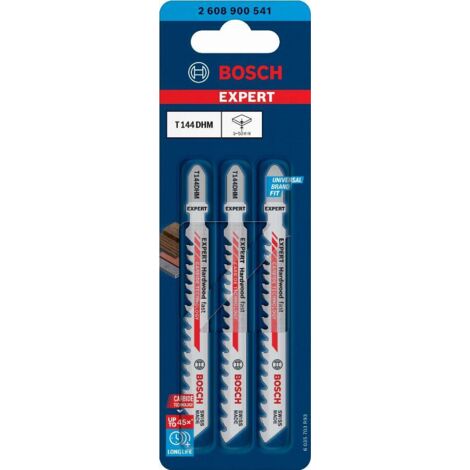 Lame de scie sauteuse Expert T 144 DHM Pack a 3 Unités Bosch