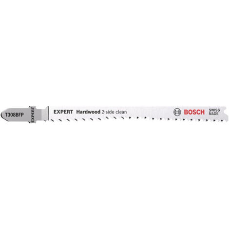 Lame de scie sauteuse Hardwood 2-side T 308 BFP Lg total.117mm Dents.2.2mm 3 unités