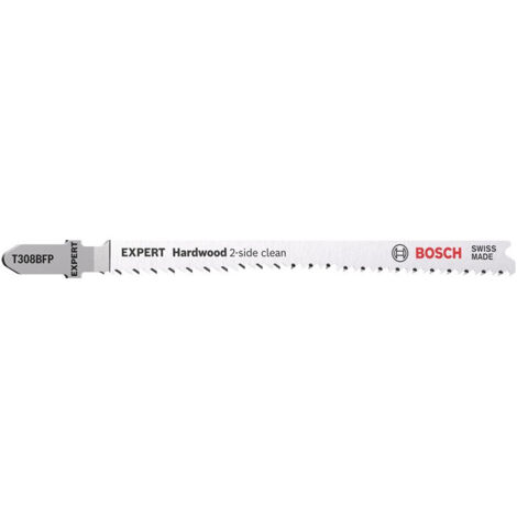 Lame de scie sauteuse Hardwood 2-side T 308 BFP Lg total.117mm Dents.2.2mm 5 unités