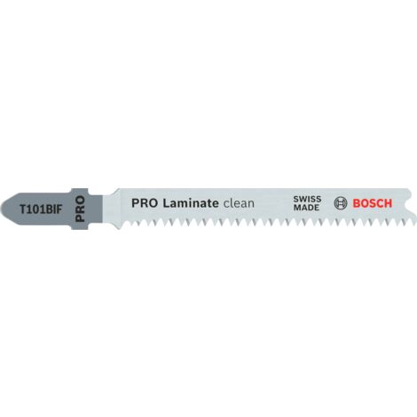 Lame de scie sauteuse PRO Laminate clean T101BIF Bosch 83 mm 5 pces - 2608636431
