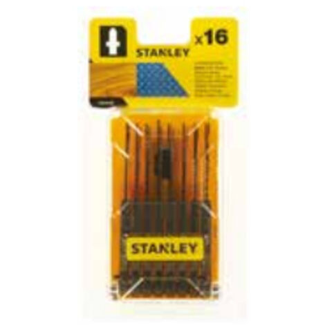 lame de scie sauteuse Stanley sta28160-xj acier rapide 16 pièces