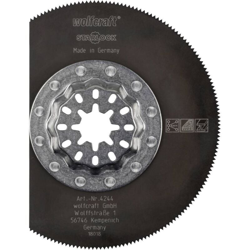 Wolfcraft - 4244000 Lame de scie segmentée 85 mm 1 pc(s)