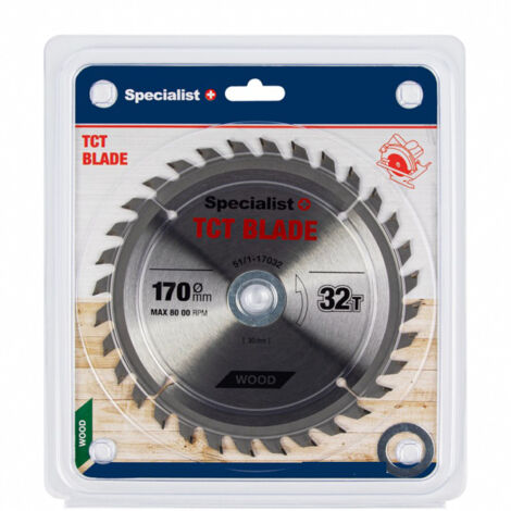 Lame de scie Specialist Wood 170x1 4x30/20/16 mm Z32