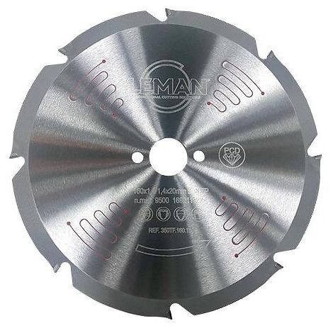 Lame de scies circulaires diamant TP diamètre 160 mm, 8 dents, épaisseur 2,2 - Leman