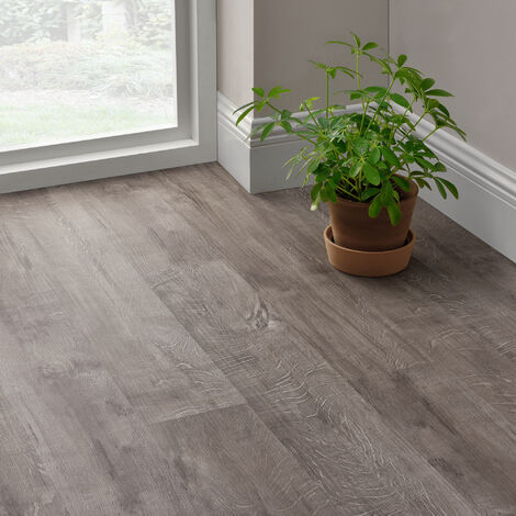 Lame de sol PVC adhésive 7 pièces 0,975 m² – Aspect chêne de montagne rocheuse – Dimensions 914,4 x 152,4 mm – Surface antidérapante – Neu.Holz