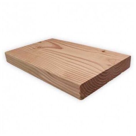 Lame de Terrasse Bois LINEO 28x145mm Douglas Hors Aubier Lisse 4m