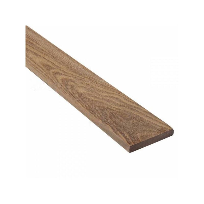 Deckibois - Lame de terrasse en bois exotique cumaru 21145mm gamme Biscarrosse - Longueur de lame : 1550 mm