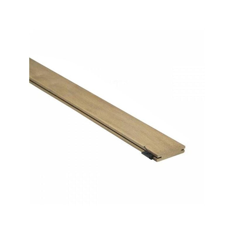 Lame de terrasse en bois exotique itauba 21100 gamme Cap Ferret très durable classe 5 - Longueur de lame : 2450 mm