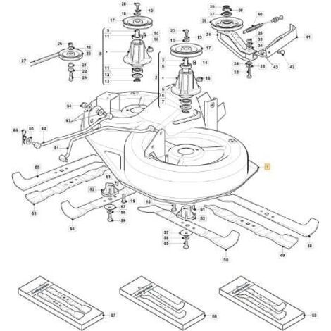 Lame de tondeuse 92cm pour tracteur de pelouse CASTELGARDEN – Coupe précise pour modèles 4092 H et 5092 H – Compatible avec GGP ALPINA STIGA