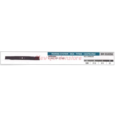 Lame de tondeuse MARINA SYSTEM GT 56SB 56W 010356