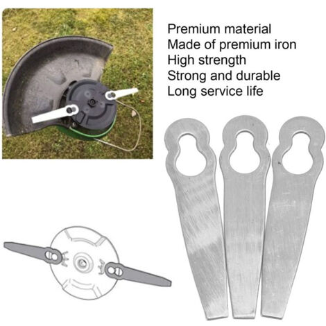 Lame de Tondeuse Universelle 6 Pièces en Fer pour Jardin Maison