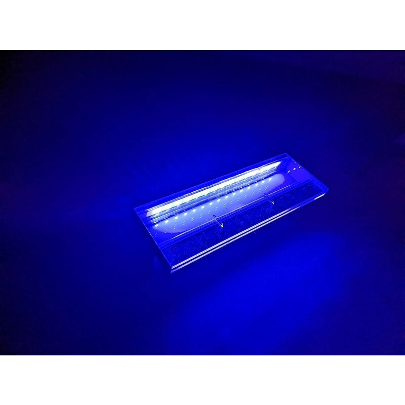 Lame d'eau LED Cascade Largeur 45cm à encastrer dans un mur / Entrée d'eau dessous / Débord 3cm