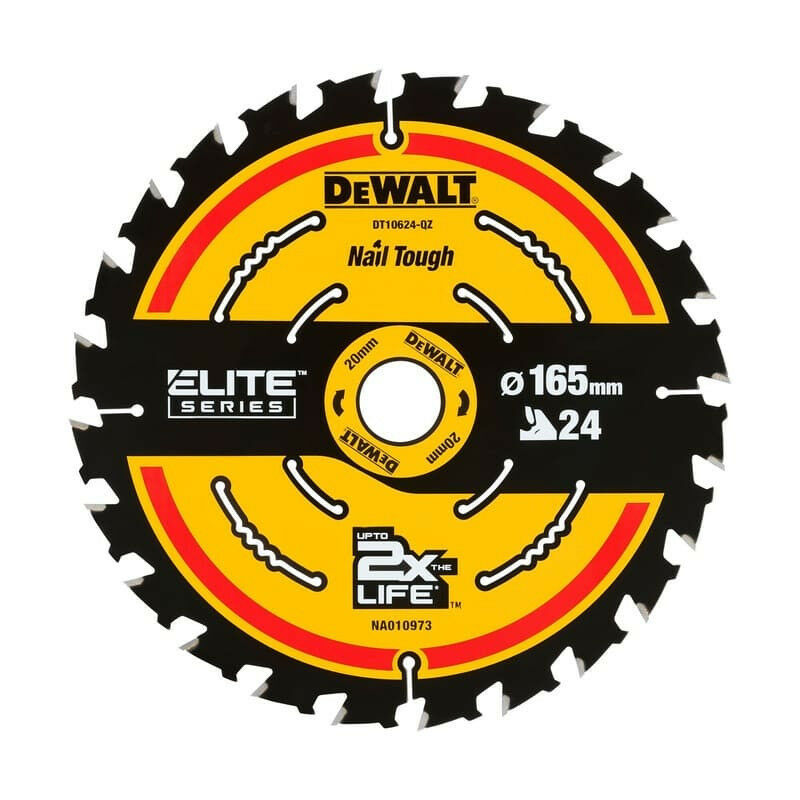 Dewalt - Lame de scie circulaire portative Ø165 24 dents DT10624-QZ