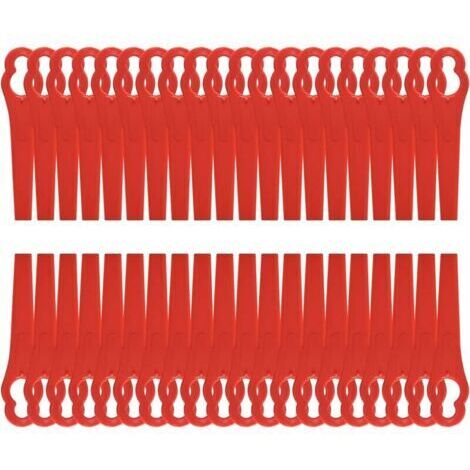 Lame di ricambio in plastica da 8,3 cm per tagliaerba da giardino e prato (120 pezzi)
