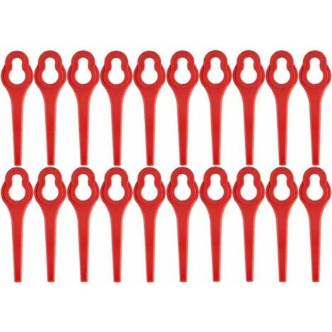 Lame di ricambio KZQ da 100 pezzi per tagliabordi a batteria GFART 18 – lama in plastica per tagliabordi GFART