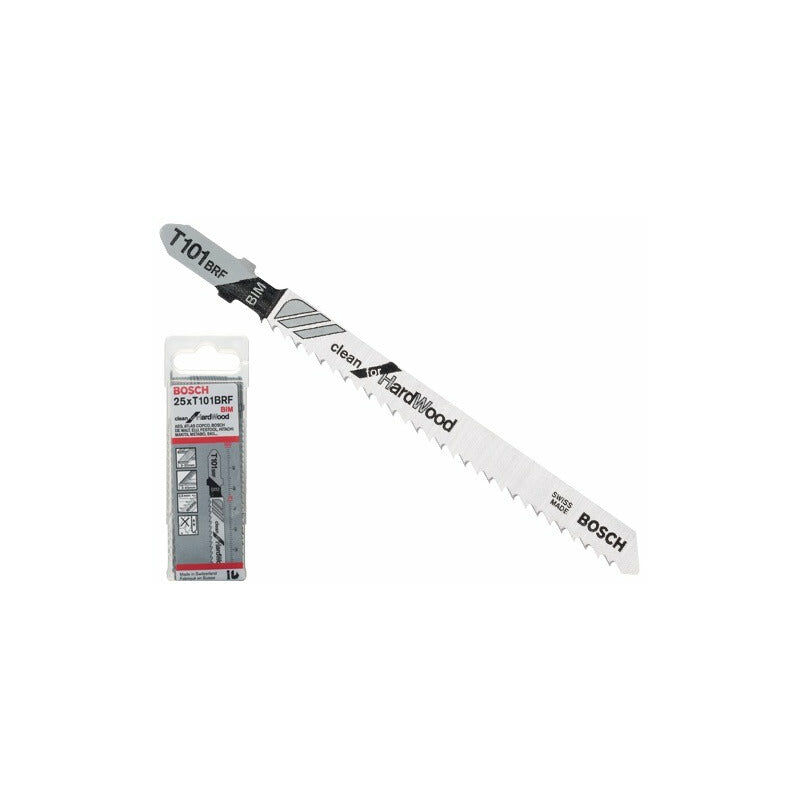 Bosch - Lame di ricambio per seghetti alternativi taglio legno confezione 25 pezzi T101 brf