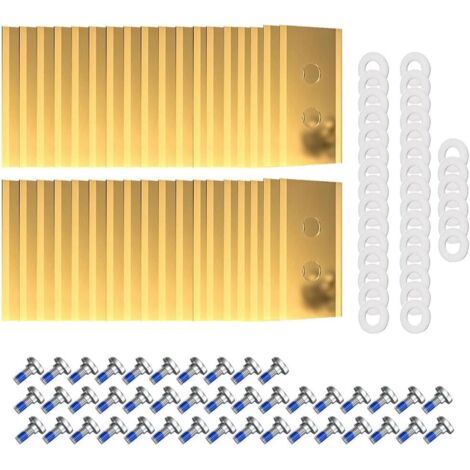 Lame di ricambio per tosaerba, kit di 36 lame robuste compatibili con tutti i modelli di robot tagliaerba Mammotion, Luba e Yuka, complete di viti e rondelle.