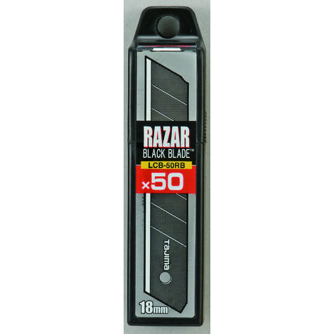 Lame di ricambio Tajima (lame, frese), lama da 18 mm, risultati di taglio ottimali - 50 pezzi in custodia rigida -LCB50RB50H