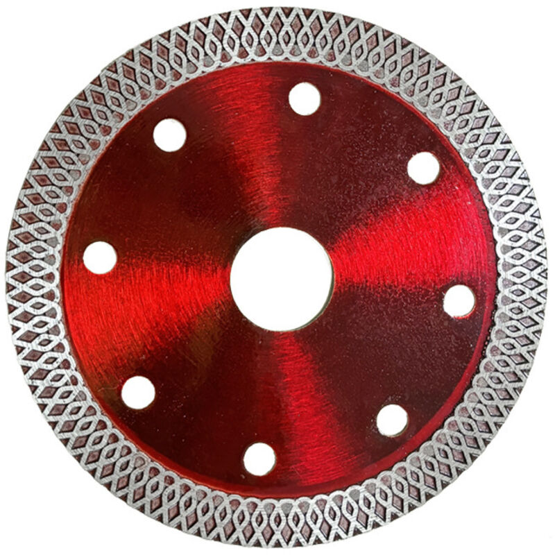 RHG Lame diamantée 125 mm pour coupe fine humide et sèche, disque de coupe diamant professionnel pour carrelage, granit, céramique, marbre, calcaire,