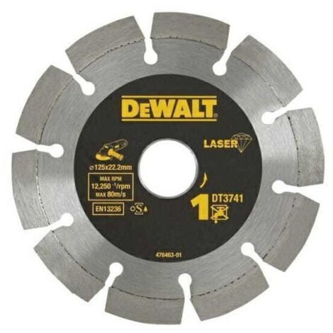 LAME DIAMANTÉE DEWALT 125 x 2,0 x 22,2 mm SEGMENTÉE
