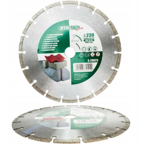 Lame diamantée segmentée STALCO 230 x 2,8 x 22,23 mm S-29023