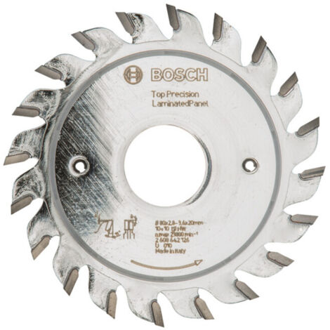 Lame d'inciseur Bosch Top Precision Best pour panneau stratifié 80 x 20 x 2,8 - 3,6 mm