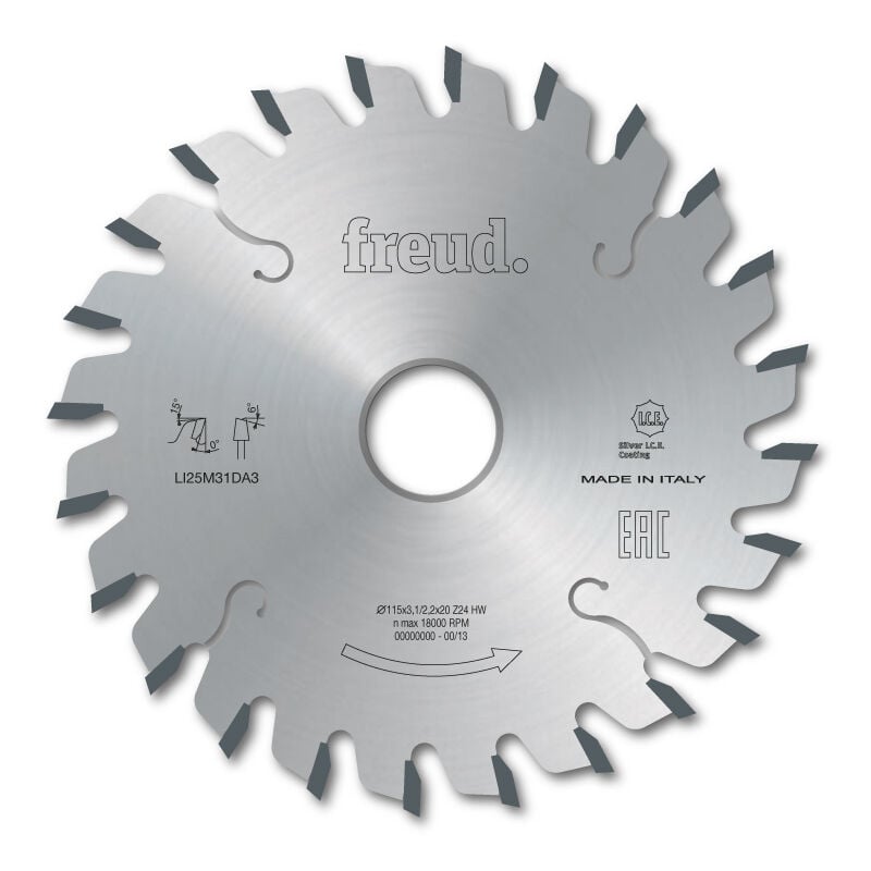 Freud - Lame d'inciseur conique industriel Ø100 3,1-4,3/2,2 AL20 Z24 conique - F03FS02610 -LI25M31BA3