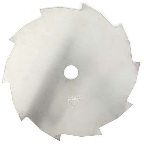 Lame disque 10 dents débroussailleuse Ø 250 mm Al. 25,4 mm Ep.2 mm