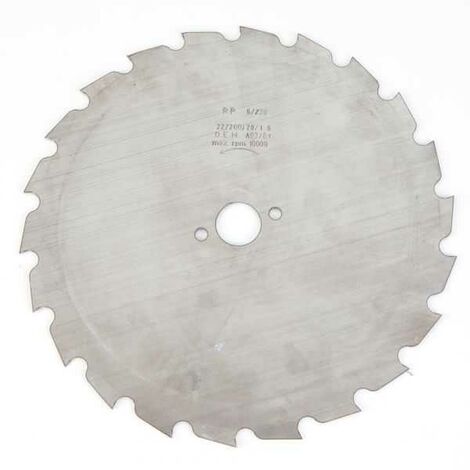 Lame disque 22 dents débroussailleuse. Gouges. Ø 200 mm. Alésage 20 mm. Epaisseur 1,6 mm