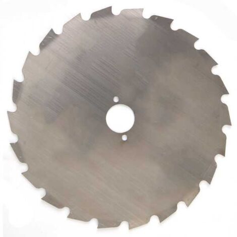 Lame disque 22 dents débroussailleuse. Gouges. Ø 200 mm. Alésage 25,4 mm. Epaisseur 1,6 mm