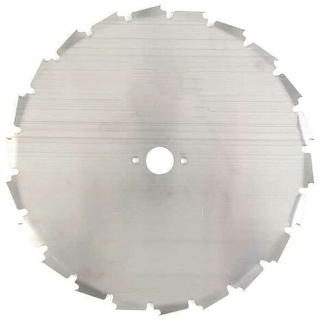 Lame disque 24 dents débroussailleuse. Gouges dentés. Ø 225 mm. Alésage 25,4 mm. Epaisseur 1,8 mm