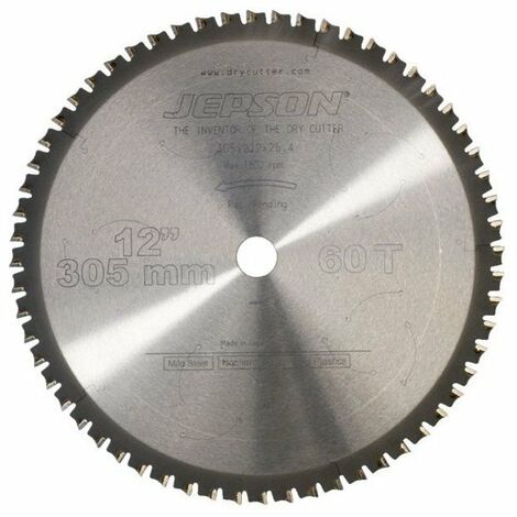 Lame Dry Cutter Alu 355mm Coupe Aluminium Rapide Et Précise - Jepson Outillage Electrique