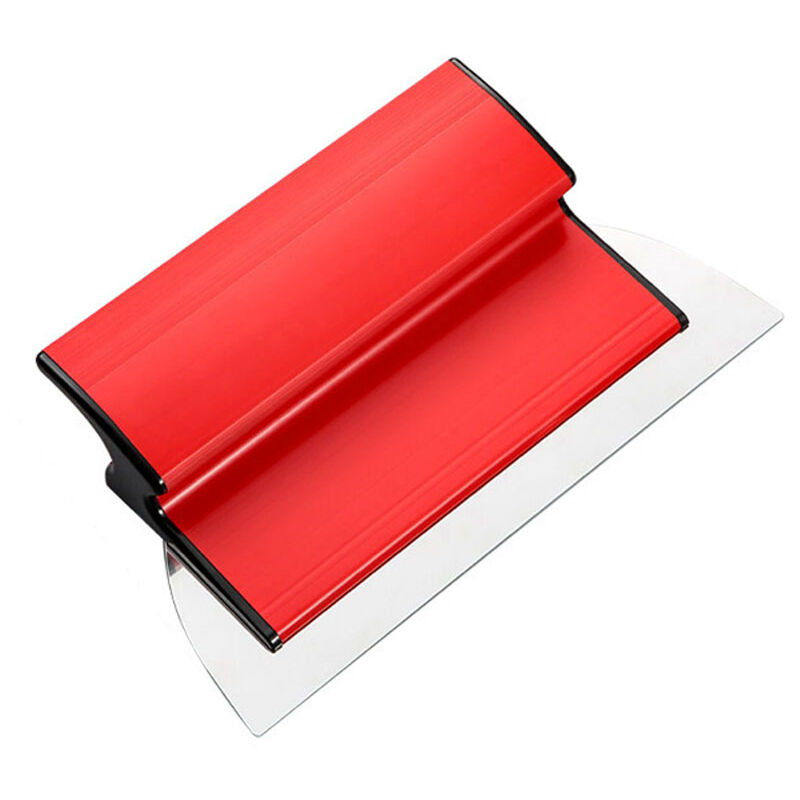 Lame écumeuse de 25 cm - Spatule de lissage pour sèche - Outil mural - Spatule en acier inoxydable - Construction en plaques de plâtre