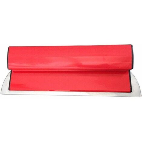 Lame écumeuse de 39,9 cm - Spatule de lissage pour sèche - Outil mural - Spatule en acier inoxydable - Construction en plaques de plâtre--