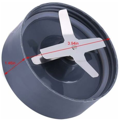 Lame en Acier Inoxydable Pièce de Rechange d'Extracteur Croisé pour le Mélangeur para NutriBullet 600 / 900W(900W)