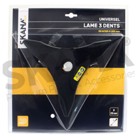 Lame En Acier Professionnelle 3 Dentsø : 255 Mm Alésage : 25,4 Mm Epaisseur: 3 Mm Pour Débroussailleuses à Partir De 35 Cc.