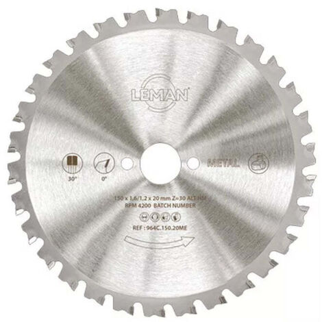 Lame fine LEMAN pour scie circulaire portative - pour métal