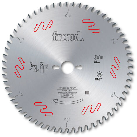Lame gouge pour panneaux revêtus deux faces FREUD - Ø350 3,2/2,2 AL30 Z72 gouge - - F03FS05075 -LU3B 0400