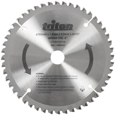 LAME HAUTE QUALITÉ 48 DENTS EN TCG TTS48TCG LAME TCG 48 DENTS TRITON 819898