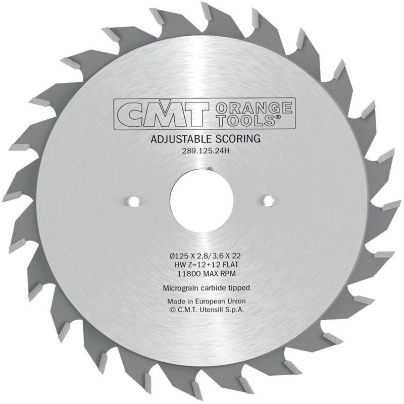 CMT - 289.120.24T lame inciseure 120X2.8-3.6X50+4 Z12+12