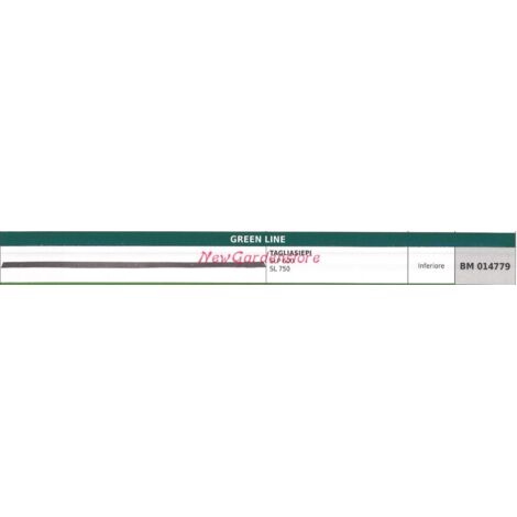 Lame inférieure taille-haie GREENLINE SLP 600 SL 750 014779