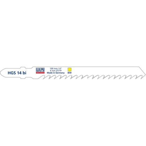 Lame longueur 75 mm D.4,0 W pz.5 Hgs14Bi Wilpu