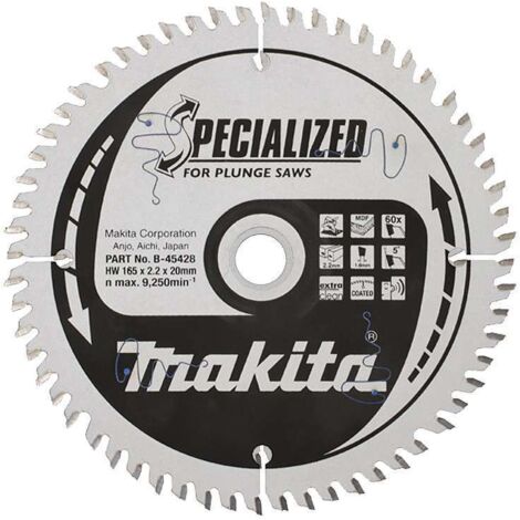 LAME MDF 165X20X60D MAKITA B-45428