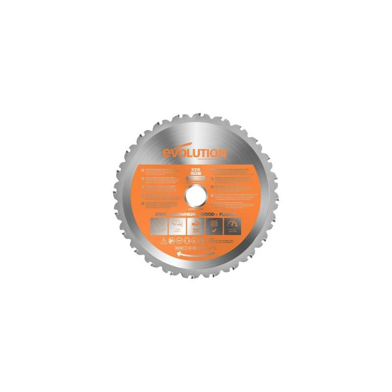 Evolution Power Tools - Lame Multi-Matériaux 210mm pour Scies à onglet