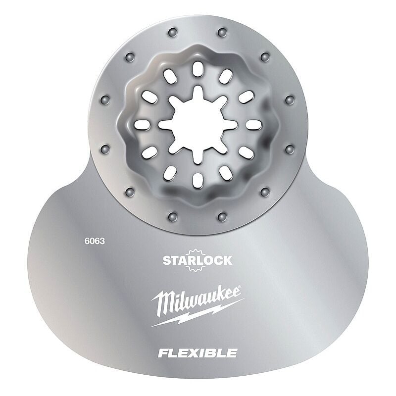 Milwaukee - Lames Scraper multi-tool à racler - flexible pour résidus silicone et mastic 70 mm