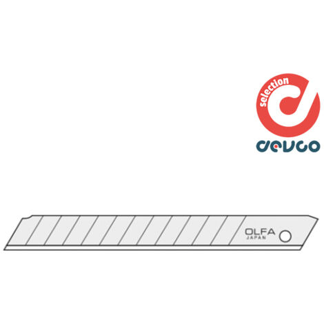 Lame olfa ab-10s acciaio inox 9 mm 10 pezzi