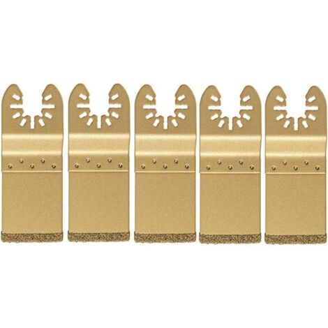 Lame oscillante diamantée universelle LAOA – Lot de 5 pièces pour multi-outils, découpe précise sur matériaux durs