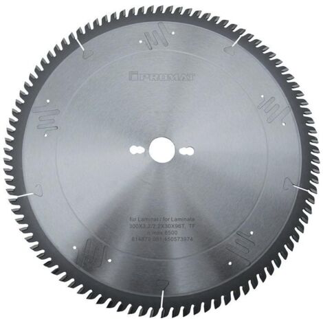 Lame p. scie circulaire de précision D. ext. 250 mm nbre. de dents 80 pos. perçage 30 mm l. de coupe 3,2 mm carbure PROMAT