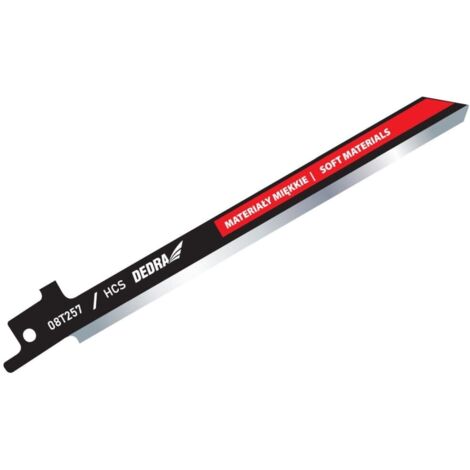 Lame per sega a sciabola DEDRA HCS 150mm - 2 pezzi per il taglio di tappeti e cartone